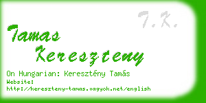 tamas kereszteny business card