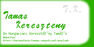 tamas kereszteny business card